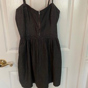 Barely worn, charcoal gray dress with pockets